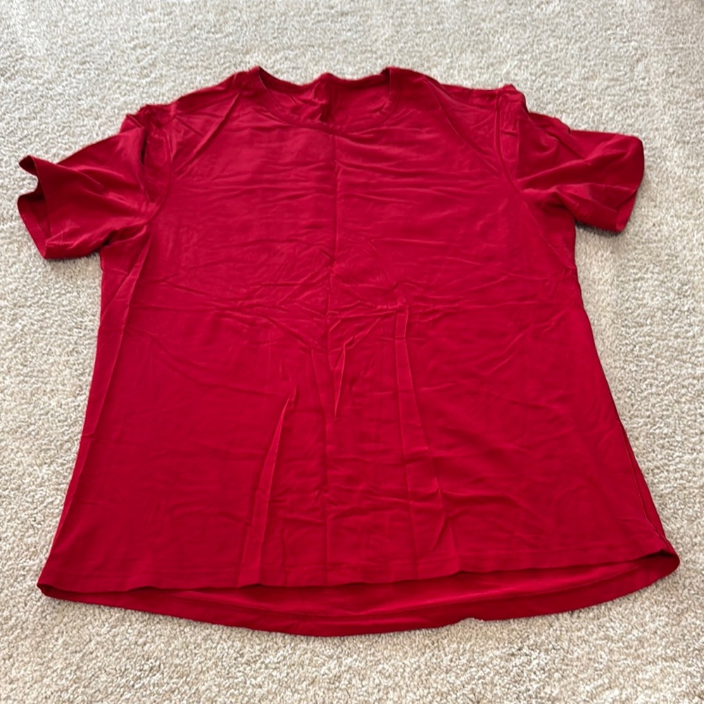Lululemon Athletica Red 5-year Sleeve Relaxed Tee